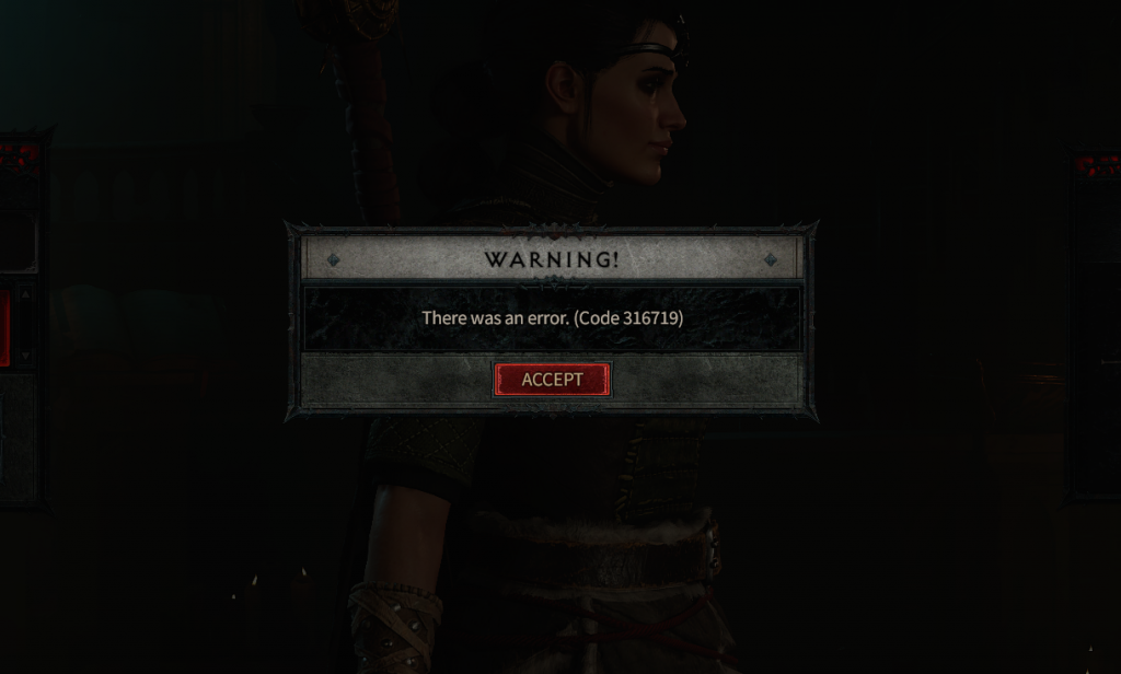 Diablo 4 What Is Error Code 316719 Gamer Digest