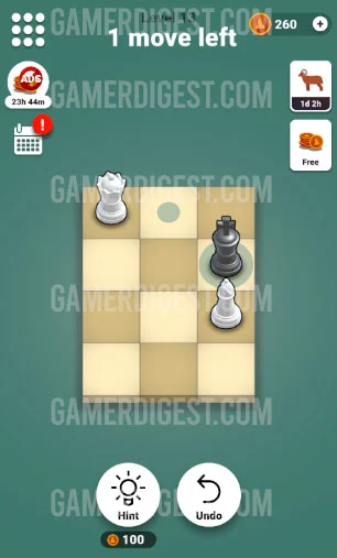 Pocket Chess Level 13 Mate in 2 Answer - First Move