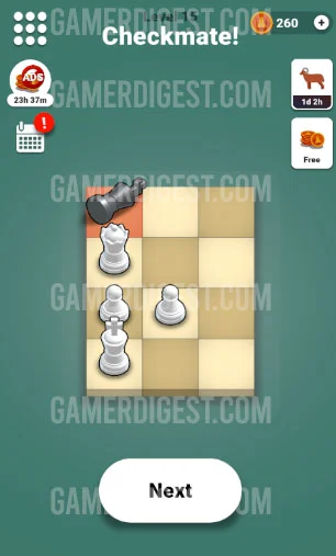 Pocket Chess Level 15 Mate in 2 Answer - second move