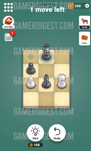 Pocket Chess Level 17 Mate in 2 Answer - first move
