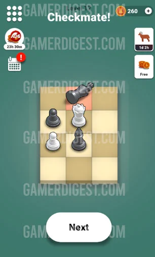 Pocket Chess Level 17 Mate in 2 Answer - second move