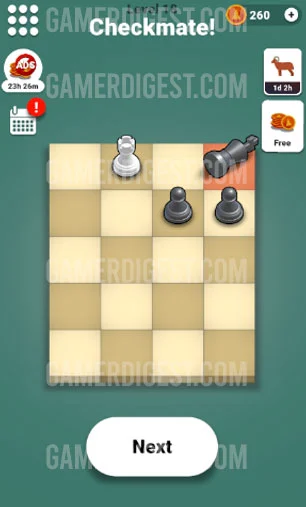 Pocket Chess Level 18 Mate in 2 - second move