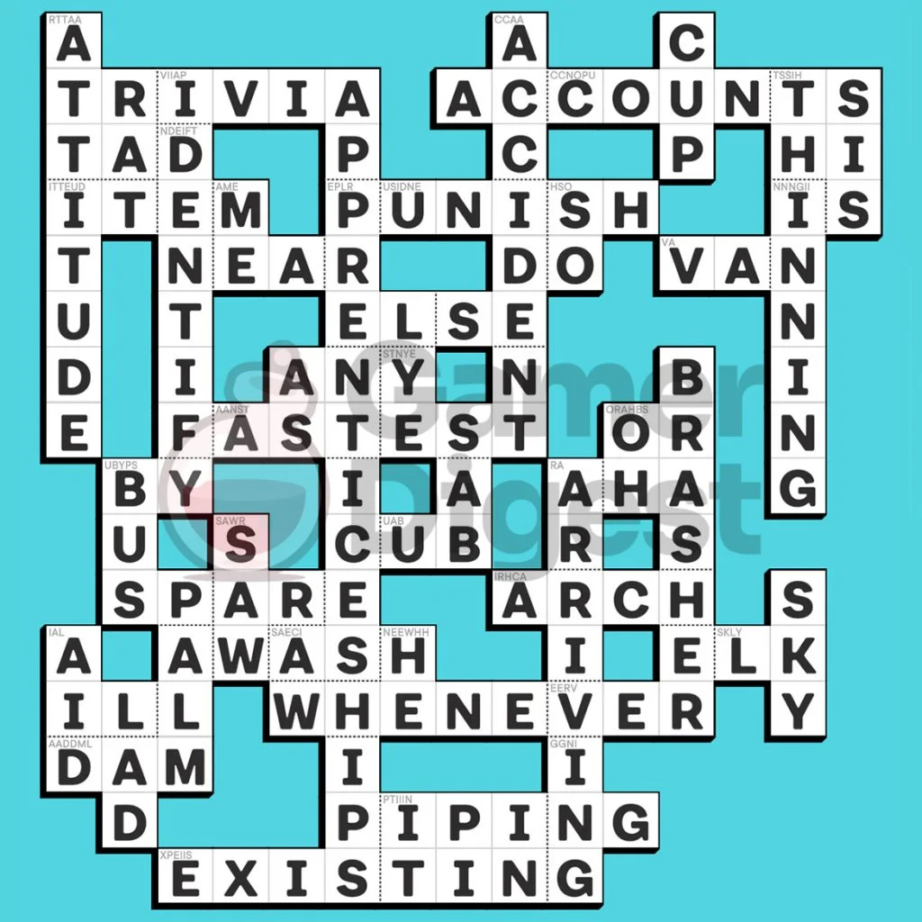 Knotwords Answers - Sunday, May 8, 2022 Daily Puzzle