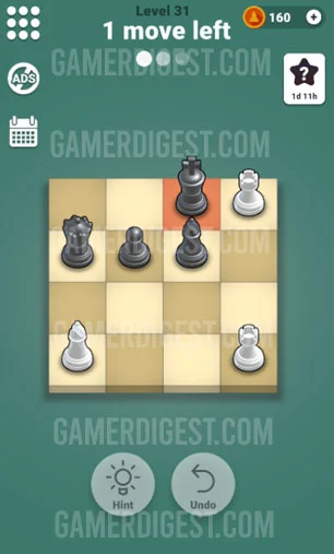 Pocket Chess Level 31 Mate in 2 Answer