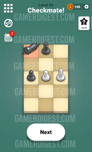 Pocket Chess Level 36 Mate in 2 Answer 2