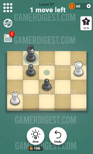 Pocket Chess Level 37 Mate in 2 Answer 1