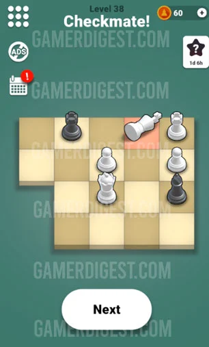 Pocket Chess Level 38 Mate in 2 Answer 2