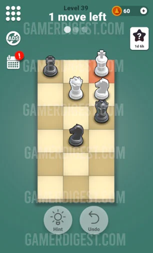 Pocket Chess Level 39 Mate in 2 Answer 1