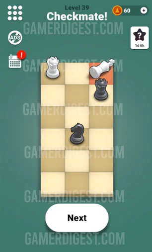 Pocket Chess Level 39 Mate in 2 Answer 2