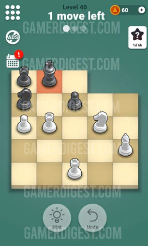 Pocket Chess Level 40 Mate in 2 Answer 1