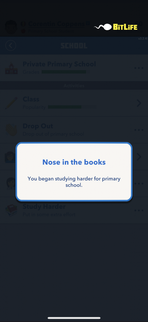 BitLife Studying Harder in School