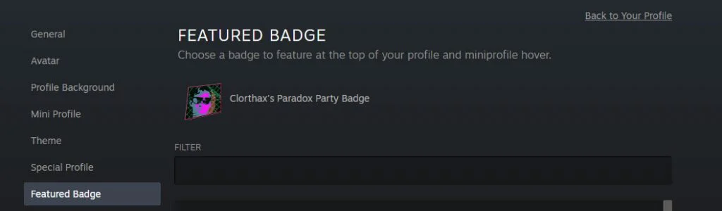 Clorthax's Paradox Party Badge - Steam