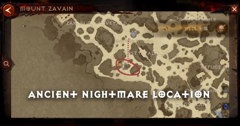 Where Is The Ancient Nightmare In Diablo Immortal Gamer Digest   Diablo IMmortal Ancient Nightmare Location 768x403 