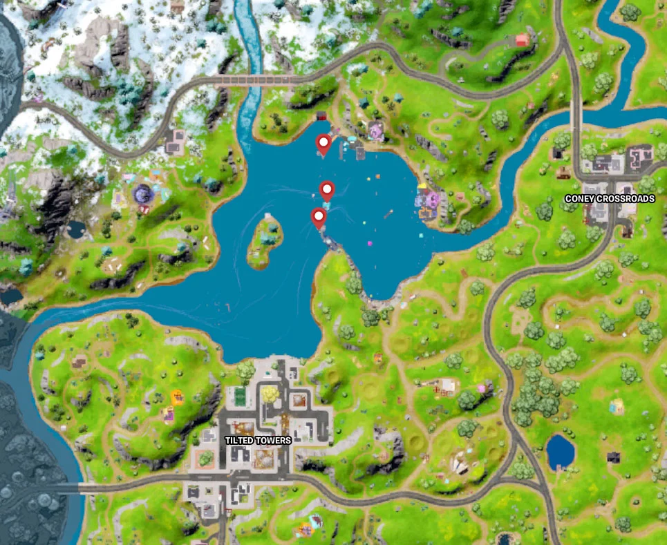 Fortnite Diving Board Locations (Chapter 3 Season 3) Map
