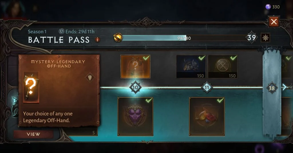 How to Get Legendary Items for Free in Diablo Immortal - Battle Pass