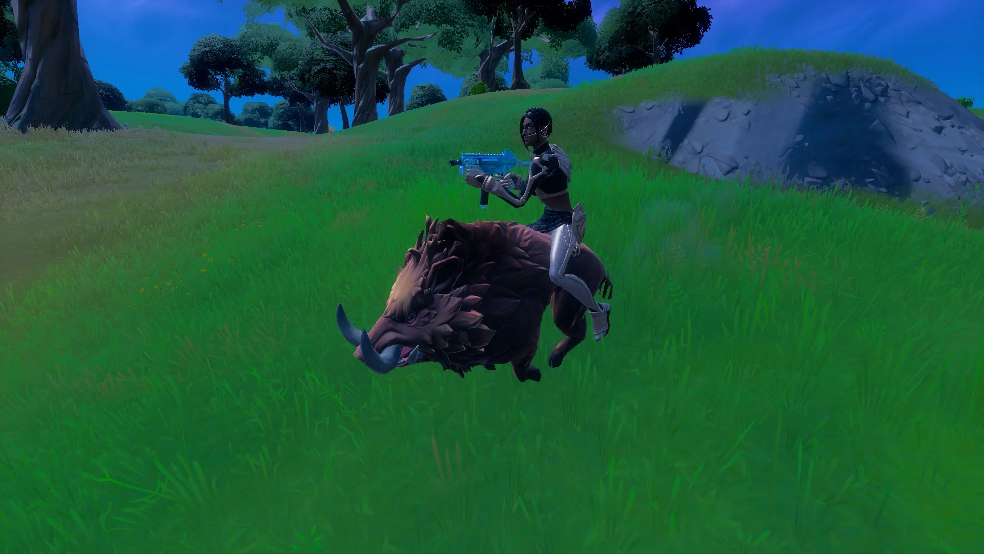 How to Headbutt an Opponent While Riding a Boar in Fortnite