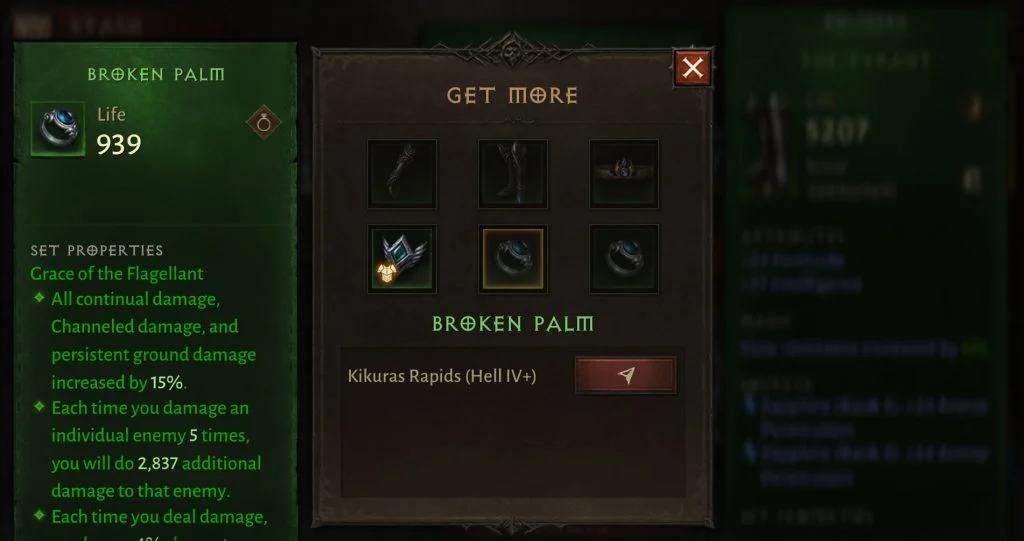 How to check where to find your set pieces in Diablo Immortal