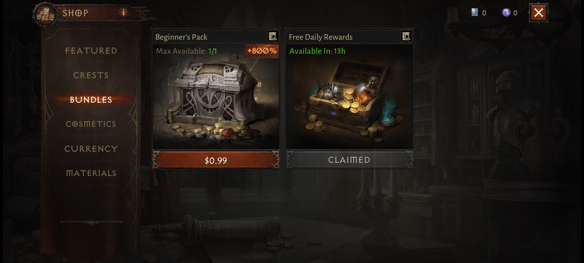 Free Shop Rewards, Diablo Immortal Free Rewards
