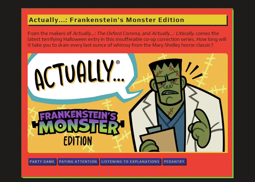 Steam Summer Sale 2022 - Clorthax's Party Badge - Actually... Frankenstein's Monster Edition