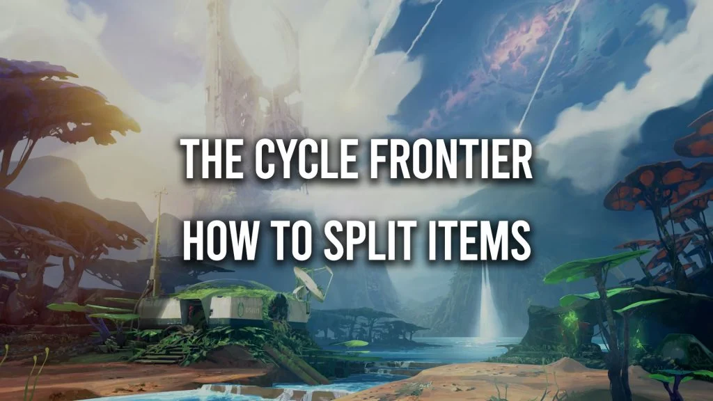 How to Split Items in The Cycle Frontier