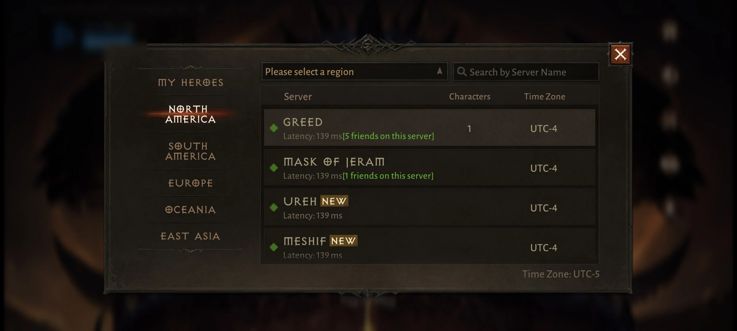 How to Select Your Server in Diablo Immortal