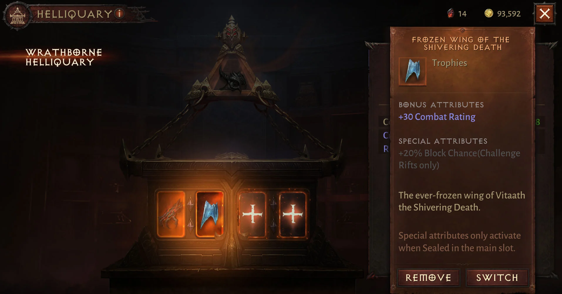 Helliquary Rewards for Defeating Vitaath Diablo Immortal