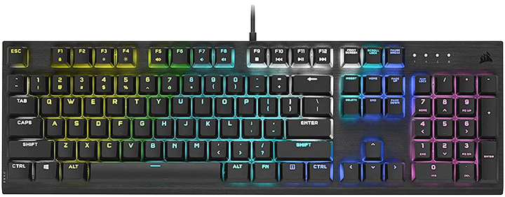 Corsair K60 RGB Pro Mechanical Gaming Keyboard - CHERRY Mechanical Keyswitches
