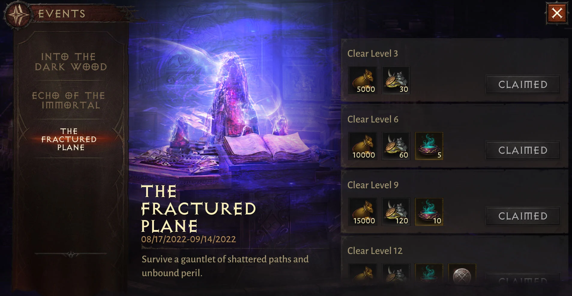 Diablo Immortal The Fractured Plane Details and Rewards Gamer Digest