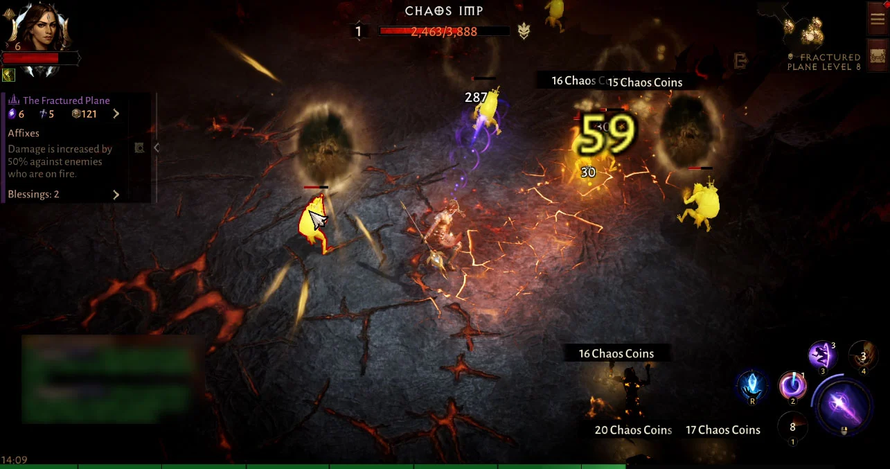 Diablo Immortal The Fractured Plane - Loot Goblin Level
