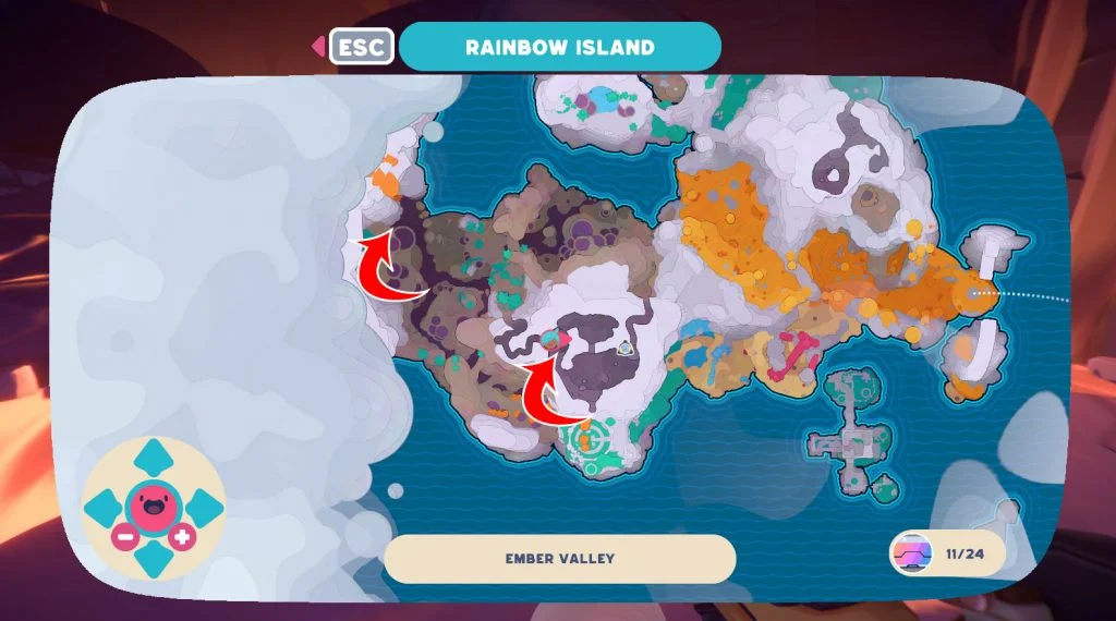Slime Rancher 2 Fire Slime Locations in Ember Valley