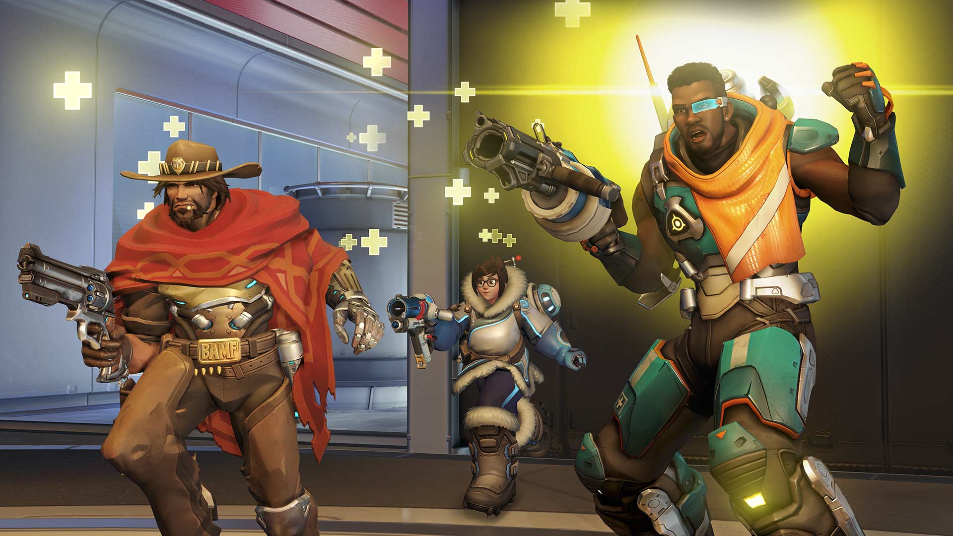 Overwatch 2: Baptiste, Cassidy, and Mei