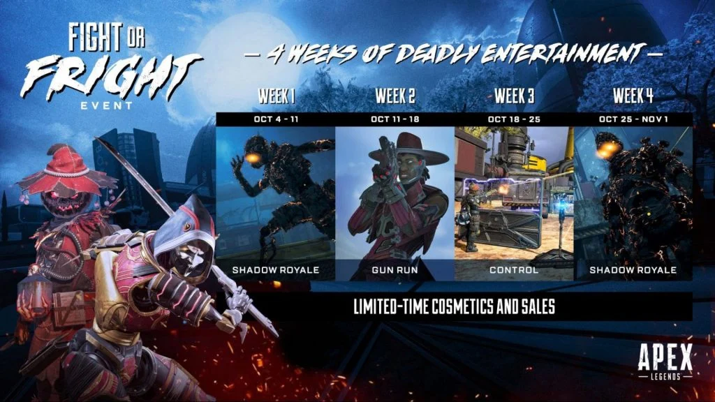 Apex Legends Fight or Fright Skins, Start Time, and Trailer