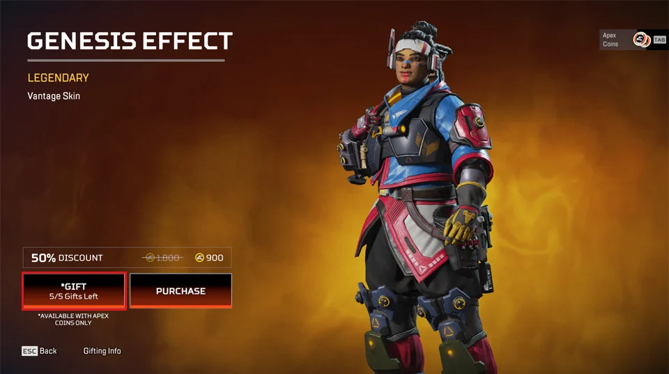 How to Gift Skins in Apex Legends