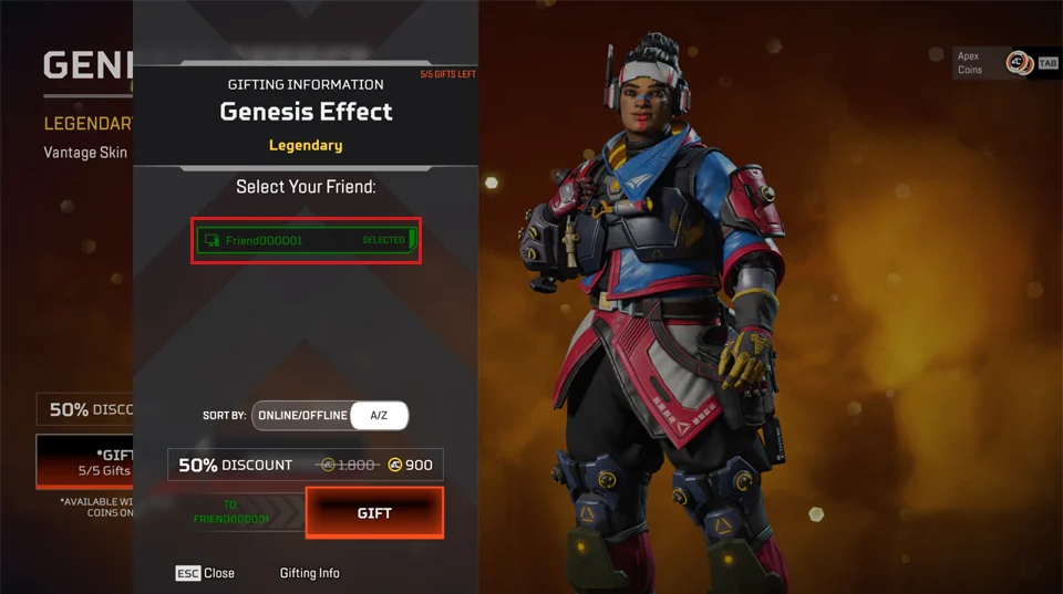 How to Gift Skins in Apex Legends