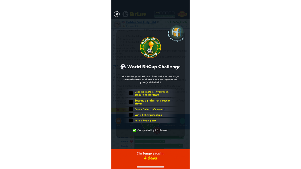 BitLife World BitCup Challenge Guide