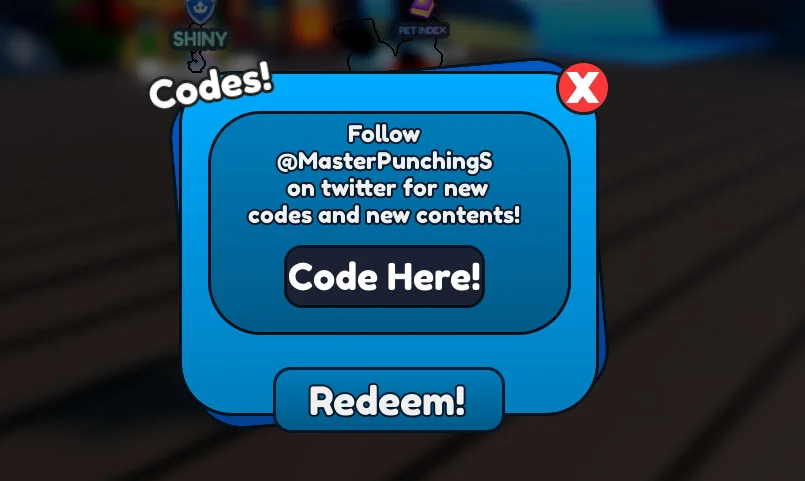 Redeeming Codes in Master Punching Simulator