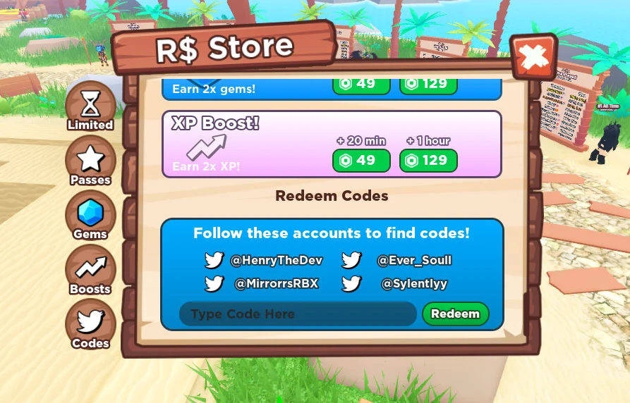 Redeeming Codes in Treasure Hunt Islands