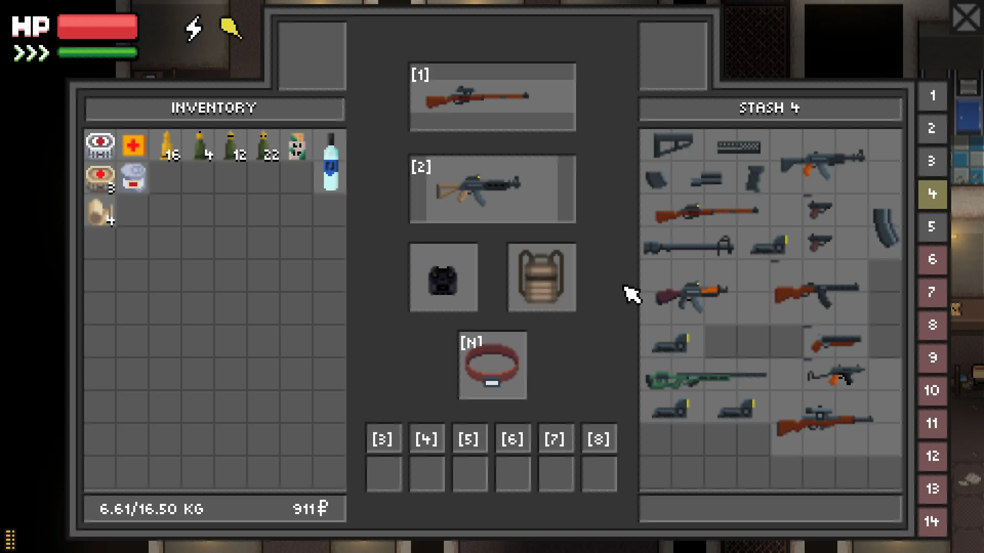 Zero Sievert: Inventory Screenshot