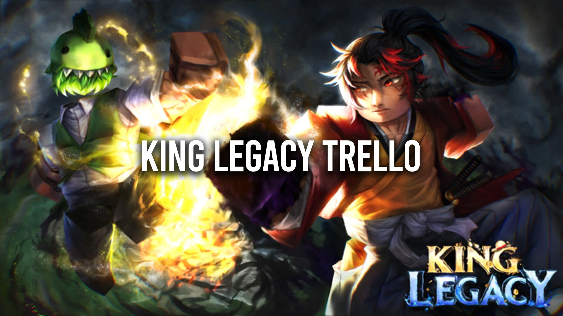 King Legacy featured image, Trello and Discord