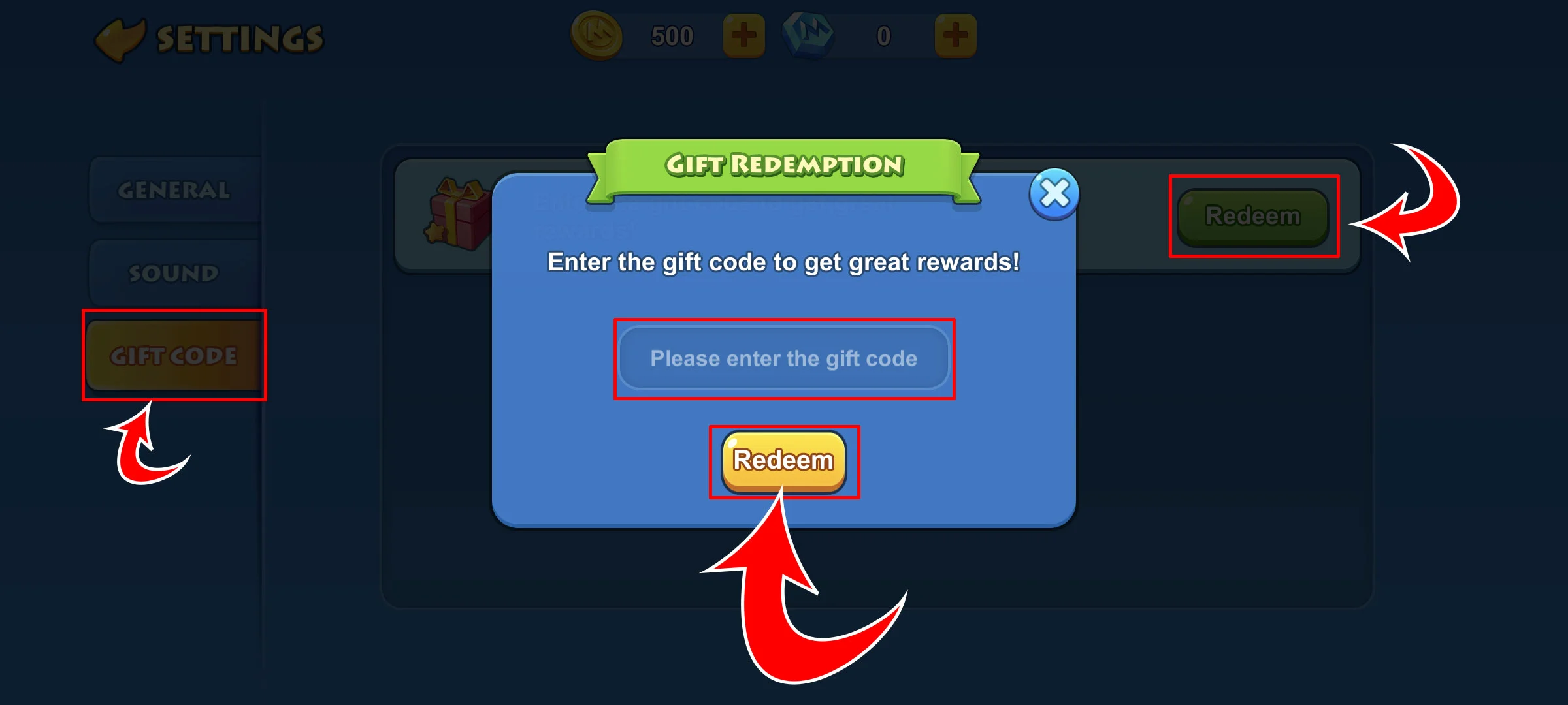 How do I redeem codes for UNO Mobile?