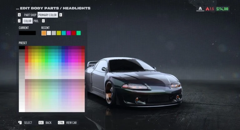 How to Change Headlight Color in Need for Speed Unbound