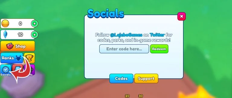 How to use codes in Candy Clicker Run