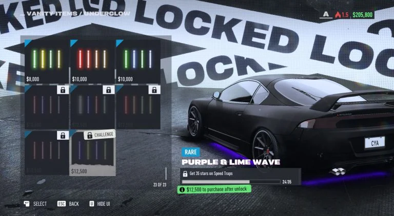How to Add Underglow Lights in Need for Speed Unbound