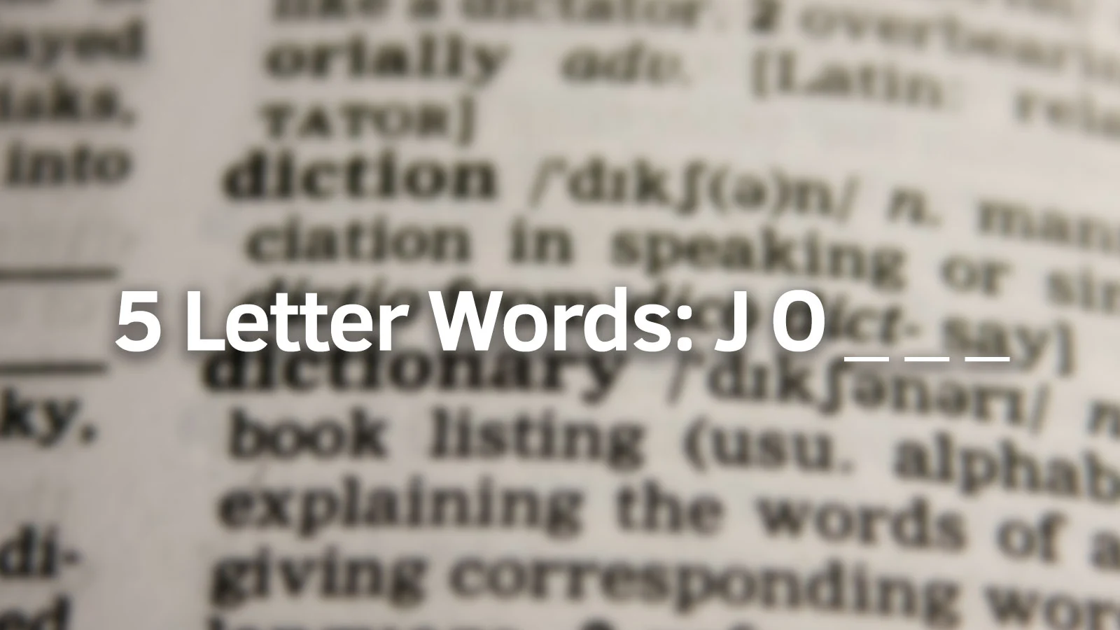 5 letter words containing jo