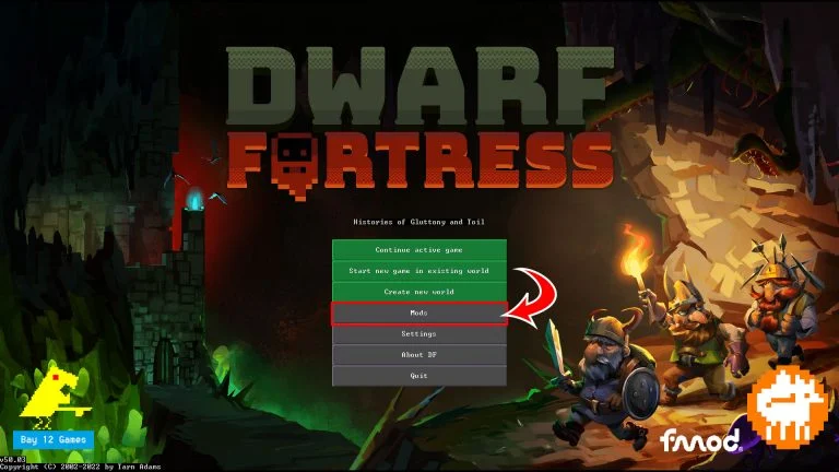Mod Tab in Dwarf Fortress