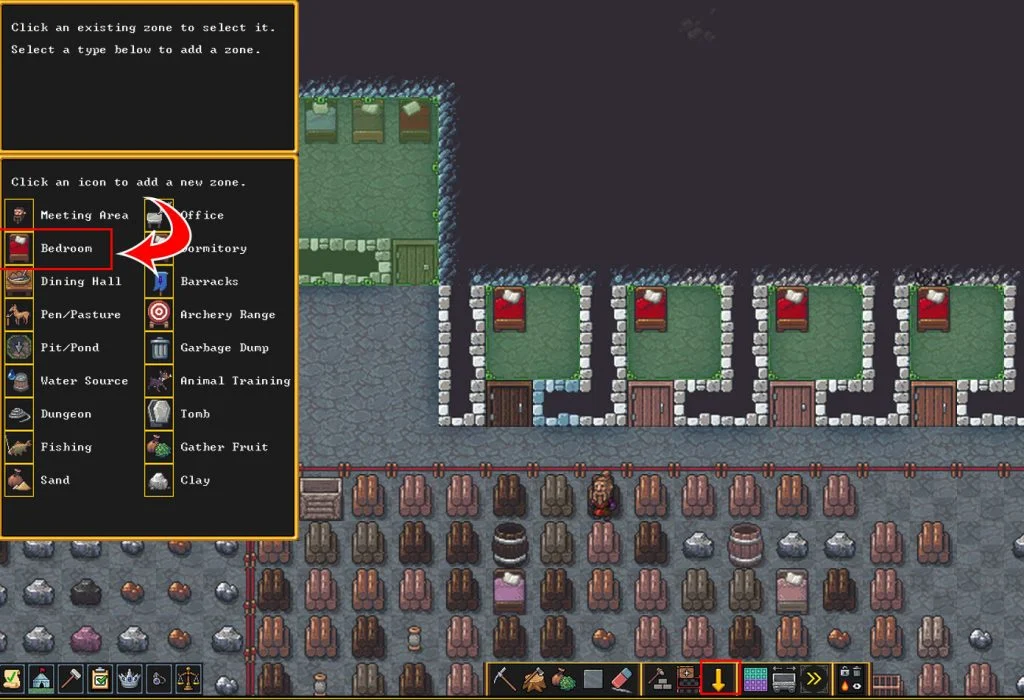 How To Build A Bedroom In Dwarf Fortress Gamer Digest   Create Bedroom 2 1024x700 