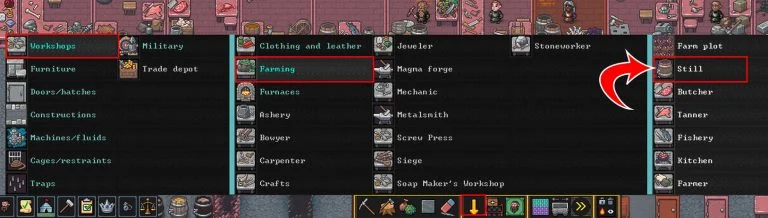Building a Still in Dwarf Fortress
