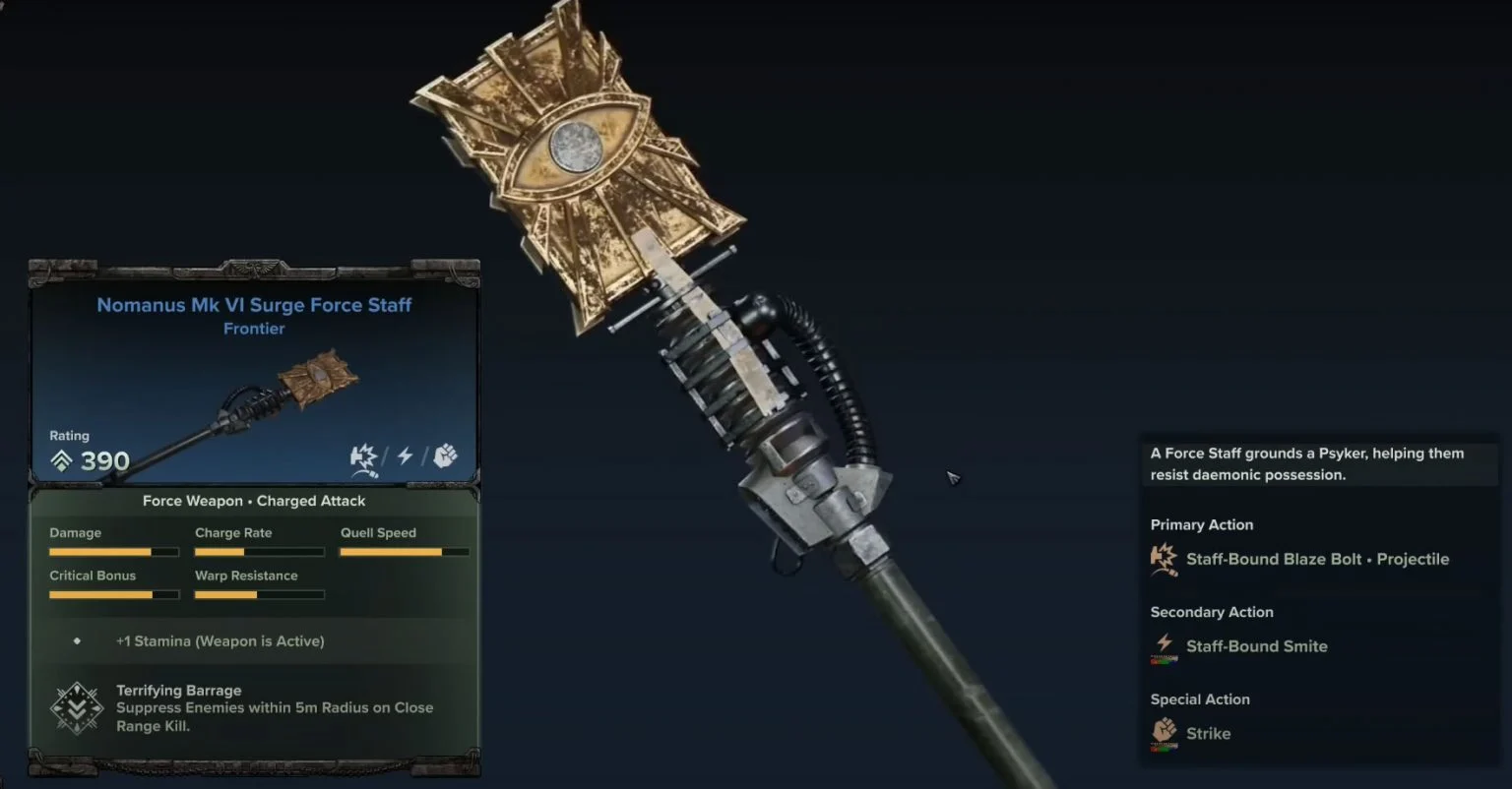 Warhammer 40K Darktide Psyker Weapons Tier List Gamer Digest