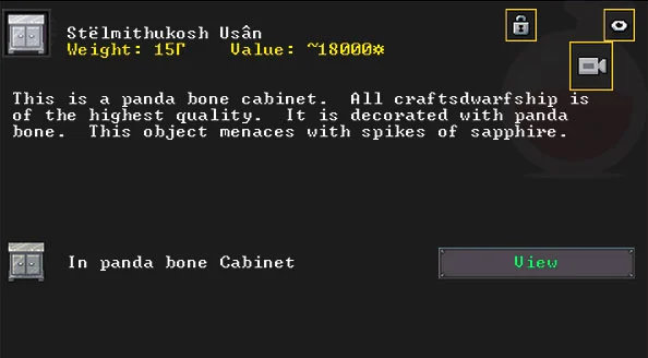 Stelmithukosh Usan Cabinet in Dwarf Fortress