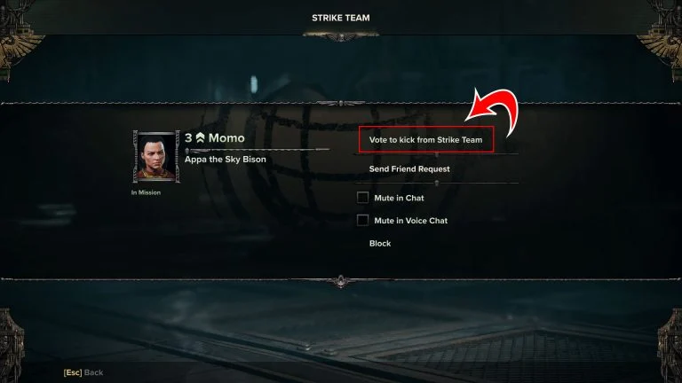 Vote to Kick Players in Warhammer 40K: Darktide